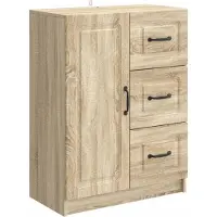 vidaXL Credenza in rovere Sonoma 66 x 34,5 x 87 cm in materiale derivato dal legno