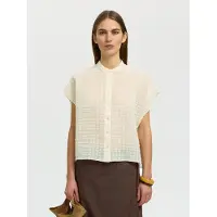 Selected Camicia A Maniche Corte Donne Bianco 34