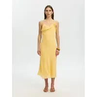 Selected Vestito Midi A Camiciola Donne Giallo 42