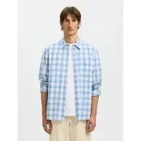 Selected Camicia A Maniche Lunghe Uomini Blu XL