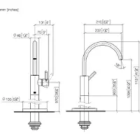 Dornbracht META Mitigeur monocommandé pour lavabos avec tube de trop-plein, sans garniture d'écoulement, saillie 202mm, 22584661-99, 22584661-99