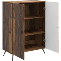 vidaXL Credenza in legno riciclato 66 x 34,5 x 90 cm in materiale composito