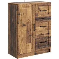 vidaXL Credenza in legno riciclato 66 x 34,5 x 87 cm in materiale derivato dal legno