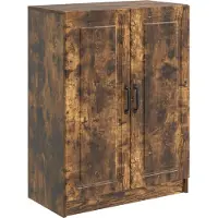 vidaXL Credenza in rovere affumicato 66 x 34,5 x 87 cm in materiale derivato dal legno
