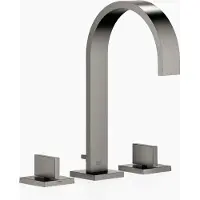 Dornbracht MEM Mélangeur de lavabo à trois trous avec rosaces individuelles, avec garniture d'écoulement, saillie 165mm, 20713782-99, 20713782-99