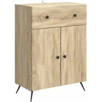 vidaXL Credenza in rovere Sonoma 66 x 34,5 x 90 cm in materiale derivato dal legno