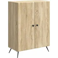 vidaXL Credenza in rovere Sonoma 66 x 34,5 x 90 cm in materiale derivato dal legno