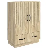 vidaXL Credenza in rovere Sonoma 66 x 34,5 x 92 cm in materiale derivato dal legno