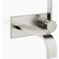 Dornbracht MEM Mitigeur monocommandé mural pour lavabos avec plaques de recouvrement, sans vidage, saillie 207mm, 36864782-06, 36864782-06