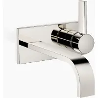 Dornbracht MEM Mitigeur monocommandé mural pour lavabos avec plaques de recouvrement, sans vidage, saillie 207mm, 36864782-08, 36864782-08