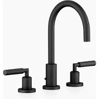 Dornbracht TARA Mélangeur de lavabo à trois trous avec garniture d'écoulement, saillie 165mm, 20713882-33, 20713882-33
