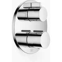 Dornbracht Thermostat encastré avec réglage de débit à deux voies, plaques de recouvrement 150mm, 36426970-00, 36426970-00