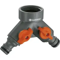 Gardena 00940-20 Distributore d'acqua per tubo da giardino a 2 vie