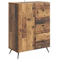 vidaXL Credenza in legno riciclato 66 x 34,5 x 90 cm in materiale composito