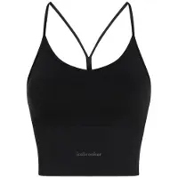 Icebreaker Women's Merino 260 Seamless Rib Strappy Tank Maglia merino Donna (L, nero)