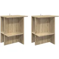 Syfax Tavolino da salotto 2 pcs Rovere Sonoma 40 x 30 x 49 cm