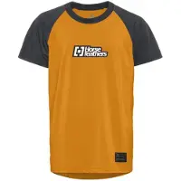 Horsefeathers Kid's Spike Bike Jersey Maglietta da ciclismo Bambini (M, arancione)