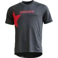 Zimtstern Bulletz Shirt S/S Maglietta da ciclismo Uomo (S, grigio)