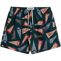 Sebago per uomo. 77116WW Costume da bagno verde Sandbeach (L), Beachwear, Poliestere