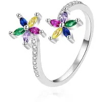 Agato Anello Flowers aperto AGT-R28C 62 mm — Anello