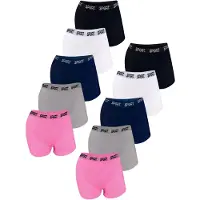 LOREZA Pantaloncini intimi 'Mädchen Pantys Jasmin' grigio / rosa neon / nero / bianco