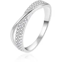 Agato Anello argento zirconi AGT-R19W Circuito 56 mm — Anello