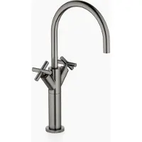 Dornbracht TARA Mitigeur monocommandé pour lavabos avec pied surélevé, sans vidage, saillie 200mm, 22533892-99, 22533892-99