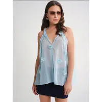 MixRay Camicia da donna 'Blusen' blu chiaro