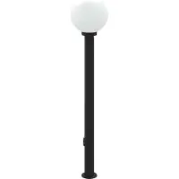 vidaXL Paletto luminoso con diffusore 120 cm nero IP44