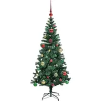 vidaXL Albero di Natale artificiale preilluminato verde 150 cm