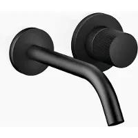 Dornbracht META Mitigeur monocommandé mural pour lavabos sans vidage, saillie 190mm, bec fixe, 36860664-33, 36860664-33