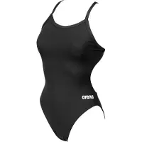 Arena Women's Team Swimsuit Challenge Solid Costume intero Donna (42, nero)