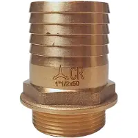 Maestrini Connettore Dritto Ottone Cromato M 1 1/2´´ 50 Mm