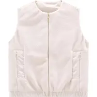 Jeanne Baret Women's Rochefort Cargo Vest Gilet sintetico Donna (40, bianco)