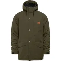 Horsefeathers Picker Jacket Parka Uomo (M, marrone/olivia)