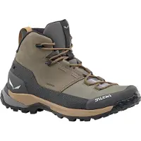Salewa Puez Leather Mid PTX Scarpe da trekking Uomo (46,5, grigio)
