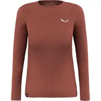 Salewa Women's Zebru Responsive L/S Tee Intimo lana merinos Donna (36, rosso)