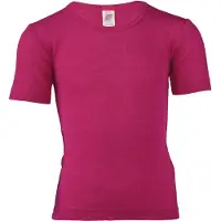 Engel Kids' Undershirt S/S Intimo lana merinos Bambini (104, fuchsia)