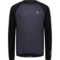 Mons Royale Tarn Merino L/S Maglia a manica lunga merino Uomo (S, blu/nero)
