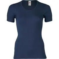 Engel Women's Undershirt S/S Intimo lana merinos Donna (42/44, blu)