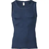 Engel Tank Top Intimo lana merinos Uomo (54/56, blu)