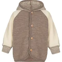 Engel Baby Hooded Jacket with Wooden Buttons Giacca tempo libero Bambini (62/68, marrone)