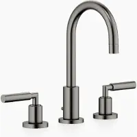 Dornbracht TARA Mélangeur de lavabo à trois trous avec garniture d'écoulement, bec pivotant à 360°, saillie 135mm, 20710882-99, 20710882-99