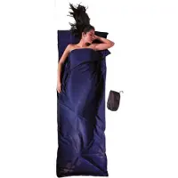 Cocoon Microfleece Blanket Sacco a pelo da viaggio (220 x 80 cm, blu)