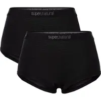 Super.natural Women's Tundra 175 Hipster 2 Pack Mutande Donna (XS, nero)