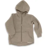 Engel Children's Hooded Wool Fleece Jacket Giacca di lana Bambini (140, beige)