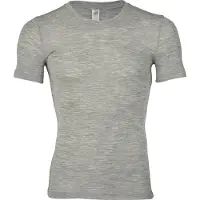 Engel Shirt S/S Intimo lana merinos Uomo (46/48, grigio)