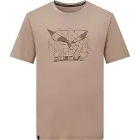 Salewa Eagle Geometric T-Shirt Maglia funzionale Uomo (50, beige)