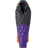 Big Agnes Fly Creek UL 25 Sacco a pelo in piuma (Long - 198 cm, asphalt /porpora)