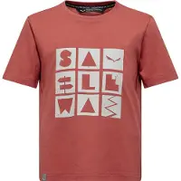 Salewa Kid's Graphic T-Shirt T-shirt Bambini (164, rosso)